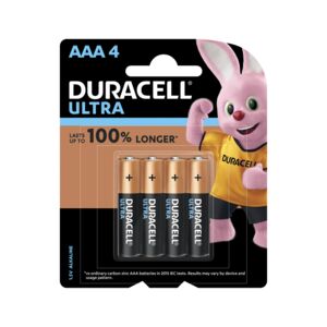 Duracell 4 Piece Ultra Power AAA Alkaline Battery Duracell 4 Piece Ultra Power AAA Alkaline Battery